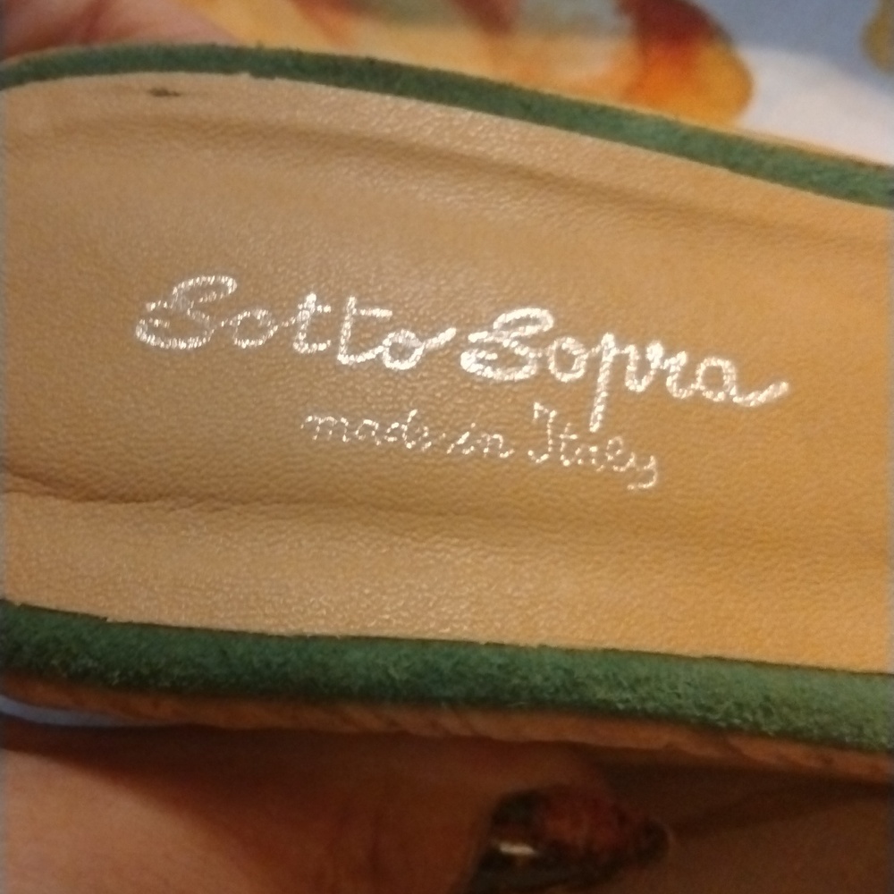 Green Suede Mules by Sotto Sopra - Picture 5 of 5